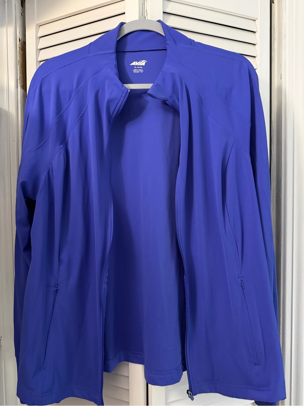 Avia Women's Electric Blue Zip-Front Utility Jacket
